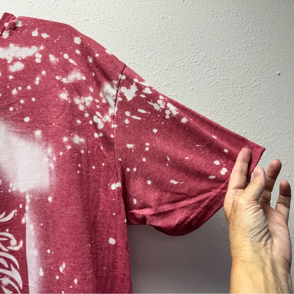 Women’s Custom Bleach Dyed Lion of Judah T-shirt XL - Picture 4 of 8